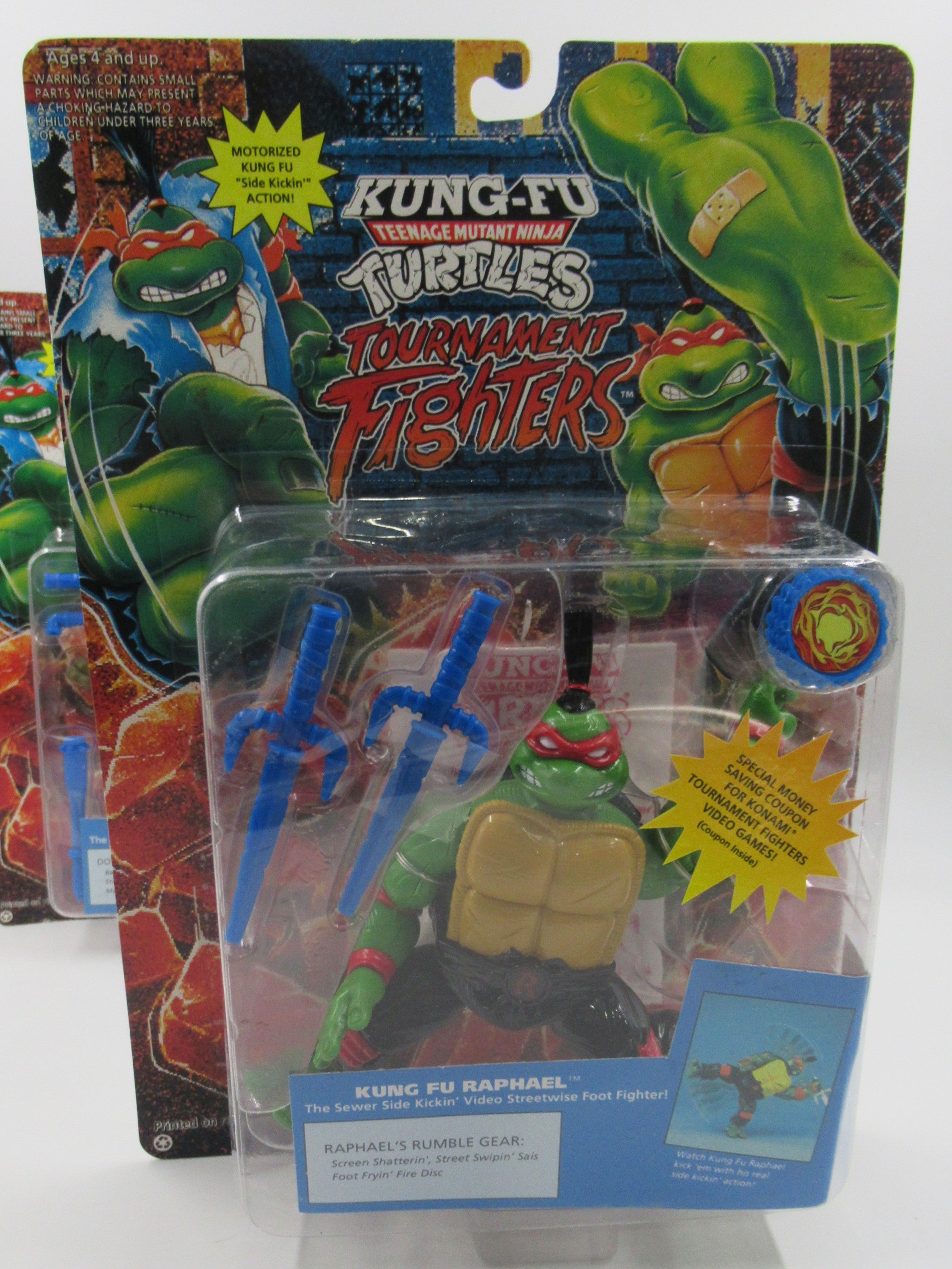 Teenage Mutant Ninja Turtles Kung Fu Tournament Fighters 4.5" Action Figures TMNTs Set of 4 - Playmates (1994)